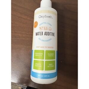 Oxyfresh Dental Water Additive 8oz Dogs Cats Freshens Breath No Brushing USA